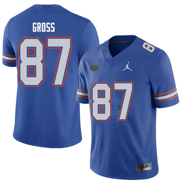Jordan Brand Men #87 Dennis Gross Florida Gators College Football Jerseys Sale-Royal - Click Image to Close